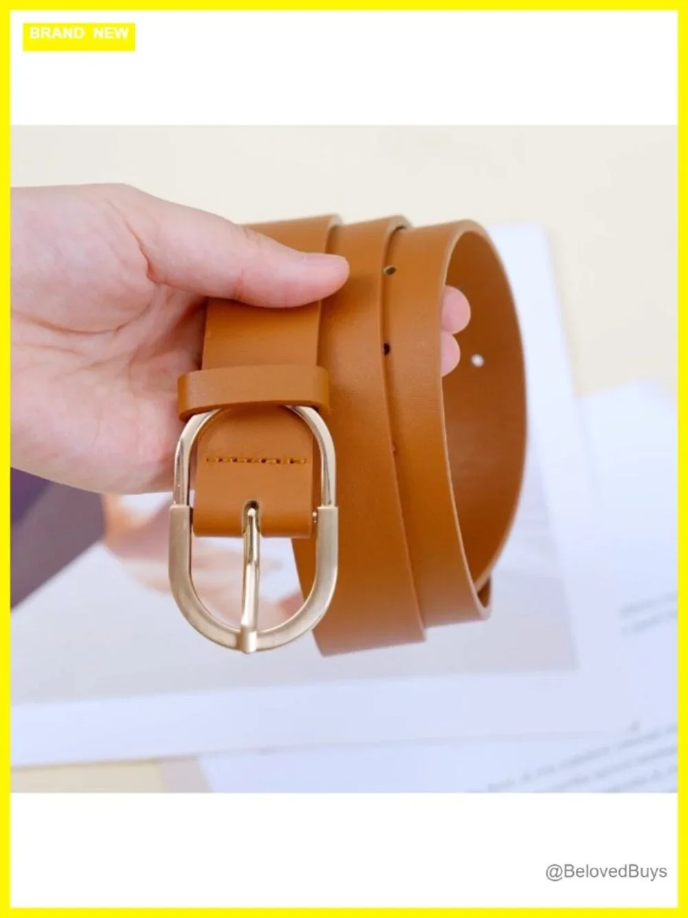 2 Pack Women's Belts PU Leather Dress Belt Silver Buckle Adjustable